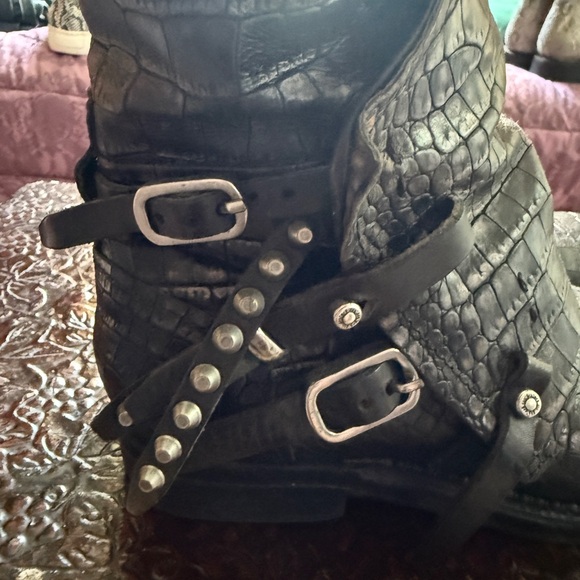 AS 98 sz 39 Crocodile Pattern Boots super rare - Picture 5 of 9